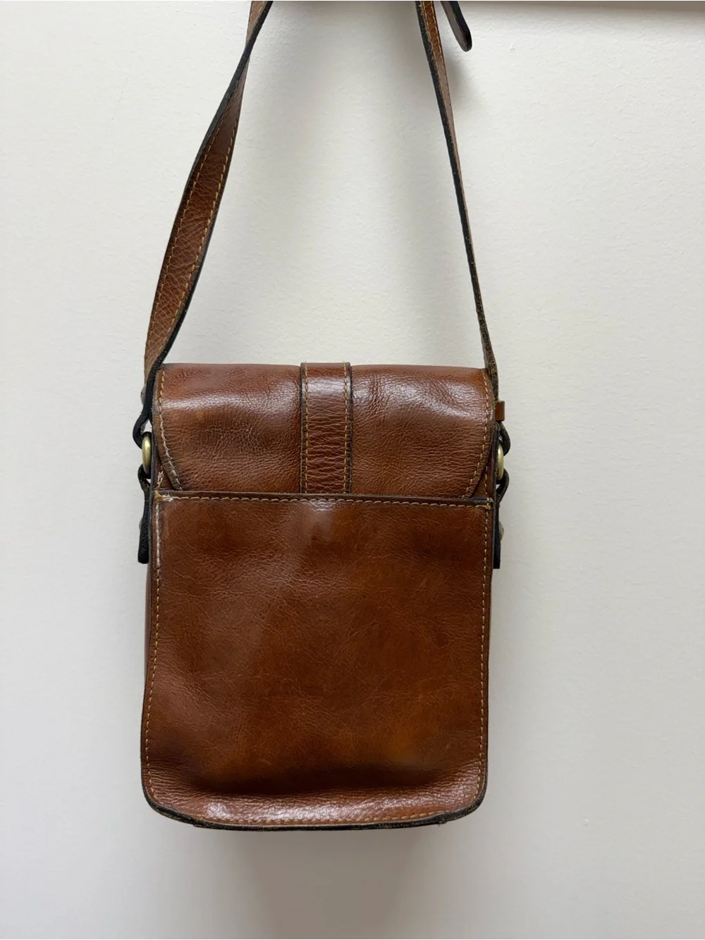 Patricia Nash Brown Leather Messenger Crossbody